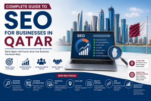 Complete guide to SEO for businesses in Qatar featuring key SEO strategies, local SEO, keyword research, and website optimization.