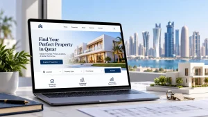 real estate website design Qatar